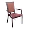 Medacure Squared Red Stain-Resistant Dining Room Chair for Seniors & Homecare, Square Arms MC-DCA475R - alternate 1